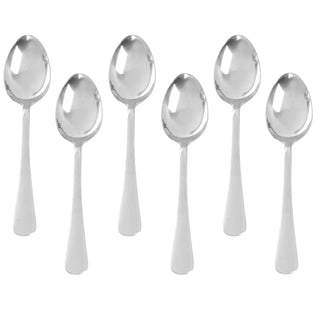 Defne ske i rustfrit stål, Sæt med 6