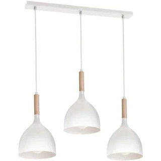 Luminex Loftslampe, Moderne, 3 x E27, 60W, Metal/Træ, Hvid