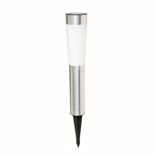 Hoff LED solcellelampe, rustfrit stål, 54 cm, grå