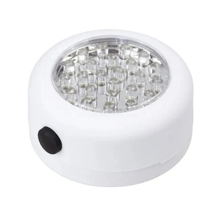 Rund spot 24 LED'er med hvid krog, Diall