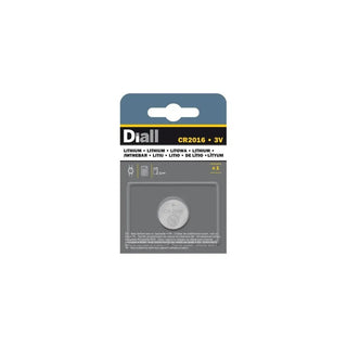 Diall Lithium batteri, CR2016, 87mAH