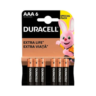Duracell Basic batteri, AAA, 6 stk