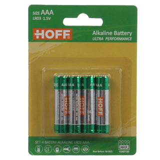 Hoff batteri, AAA / LR03, alkalisk, 4 stk