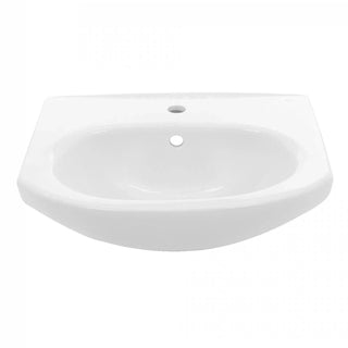 Indbygget håndvask Fayans Neo, Hvid, 55 cm