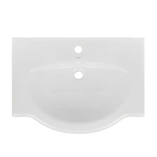 Cersanit Emilia indbygningsvask, Hvid, Afrundet, 70 cm