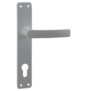 Dørgreb til indvendig dør med skilt, Verofer Mures, til cylinder, aluminium, 90 mm
