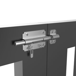 Slå til metaldøre/-porte, Midica, med hængelåsbeslag, stål, 10 mm
