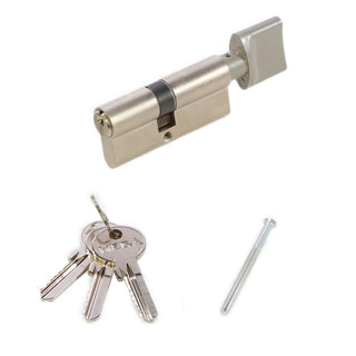 Øverste låsecylinder, Mega, messing, 3 nøgler, 30 × 38 mm