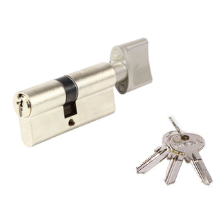Øverste låsecylinder, Mega, messing, 3 nøgler, 30 × 38 mm