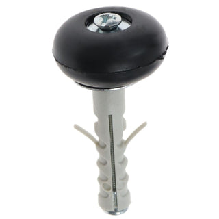 Gulvdørstopper, Friulsider, gummi, 30 mm