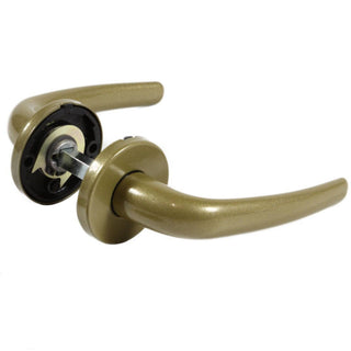 Dørgreb med rund rosette til indendørsdør, Arad, aluminium, 110×50 mm