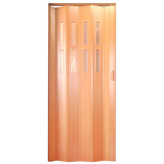 Foldedør til indvendig brug, Italbox, 85 × 203 cm + Niagara-glas i plast