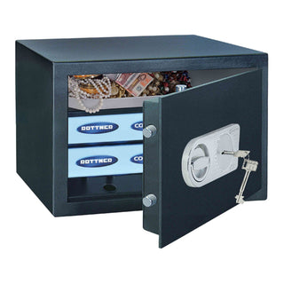 Pengeskab Rottner Comsafe Samoa 26, nøglelås, metal, 270 × 370 × 280 mm