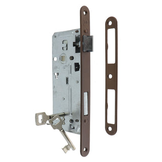 Indbygget dørlås til indendørsdør, Yale Y2 SGI, med 2 nøgler, 43×90 mm