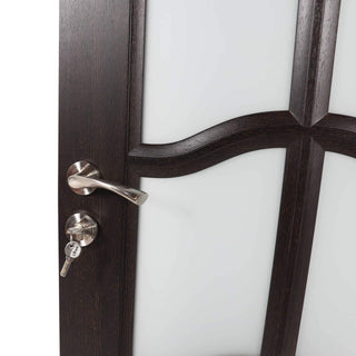 Indendørsdør i træ med glas, BestImp 013-78-W, venstre/højre, 78×203 cm
