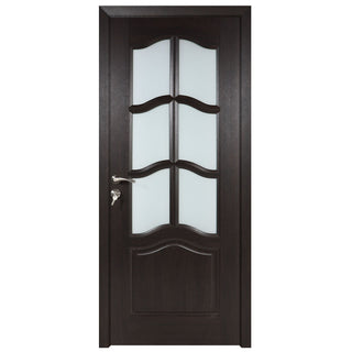 Indendørsdør i træ med glas, BestImp 013-88-W, venstre/højre, 88×203 cm