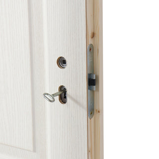 Cellulær indendørsdør i HDF, Class Living, umalet, venstrehængt, 96×205 cm