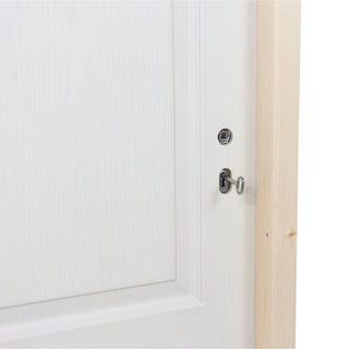 Cellulær indendørsdør i HDF, Class Living, umalet, venstrehængt, 86×205 cm
