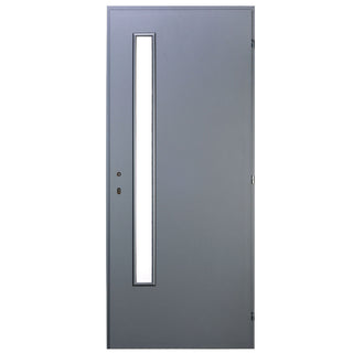 Cellulær indendørsdør med glas, R80, venstrehængt, Gol II, 202×66×4 cm med karm