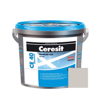 Fugemasse til fliser og klinker Ceresit CE 40, grå Silver, indendørs / udendørs, 5 kg