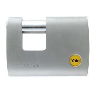 Rektangulær hængelås i messing, Yale Y124/70/115/1, 70 mm