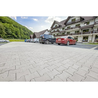 Elis havefliser, dobbelt T - T1, cementgrå, 200 x 165 x 60 mm