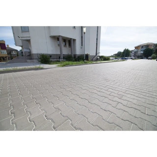 Elis havefliser, dobbelt T - T1, cementgrå, 200 x 165 x 60 mm