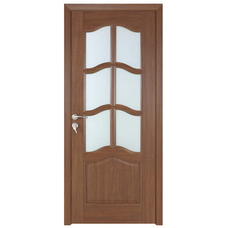 Indvendig dør i træ med glas, BestImp 013-78-J, venstre/højre, 78 × 203 cm