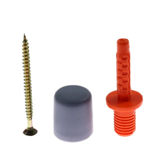 Gulvdørstopper, Easy-Fix, gummi, 25 mm