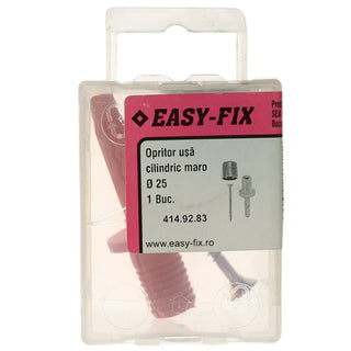 Gulvdørstopper, Easy-Fix, gummi, 25 mm