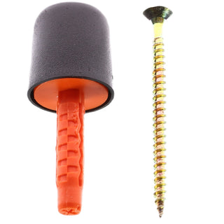 Gulvdørstopper, Easy-Fix, gummi, 25 mm