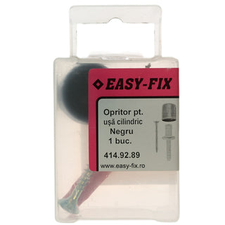 Gulvdørstopper, Easy-Fix, gummi, 25 mm