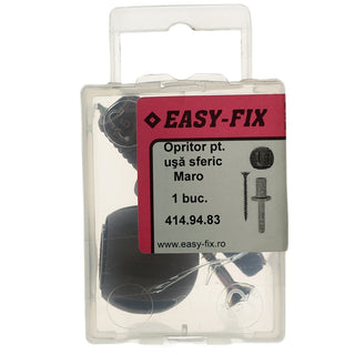 Gulvdørstopper, Easy-Fix, gummi, 30 mm