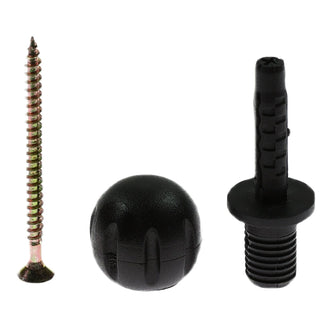 Gulvdørstopper, Easy-Fix, gummi, 30 mm