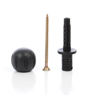 Gulvdørstopper, Easy-Fix, gummi, 30 mm