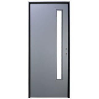 Indvendig hulkernedør med glas, R80, venstrehængt, Gol II, 202×86×4 cm med karm