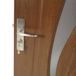 Indvendig dør i træ med glas, Super Door F03-78-S, venstre/højre, 78×203 cm