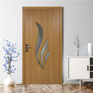 Indvendig dør i træ med glas, Super Door F03-88-Q, venstre/højre, 88×203 cm