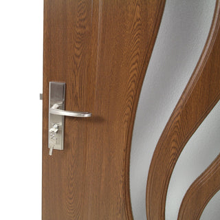 Indvendig dør i træ med glas, Super Door F03-88-S, venstre/højre, 88×203 cm