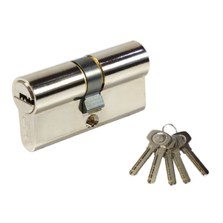 Sikkerhedscylinder Standard Urbis A 01 CAN K, forniklet, 5 nøgler, 30×30 mm