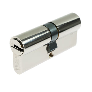 Sikkerhedscylinder til træ-/metaldøre Yale, messing, 5 nøgler, 35×35 mm