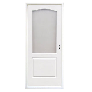 Indvendig cellekernedør med glas, HDF, venstrehængt, model T, Gol 1, 205×76 cm med karm