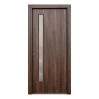Indvendig cellekernedør med glas, R80, højrehængt, Gol D3, 76×202 cm