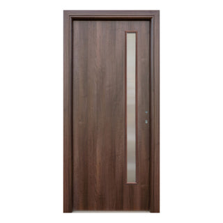 Indvendig cellekernedør med glas, R80, venstrehængt, Gol II, 86×202 cm