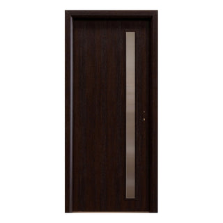 Indvendig cellekernedør med glas, R80, venstrehængt, Gol II, 202×86×4 cm med karm