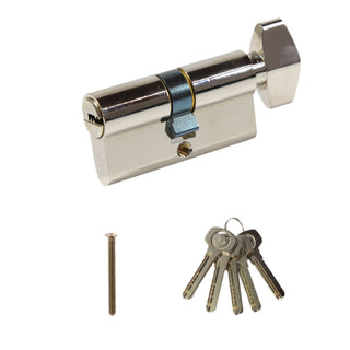Sikkerhedscylinder Standard Urbis A 01 CAN K, forniklet, 5 nøgler, 30×30 mm
