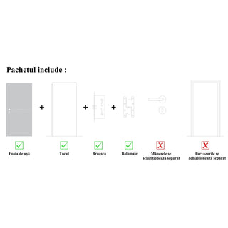 Indvendig cellekernedør, R80, venstrehængt, 66×202 cm