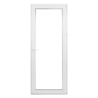 PVC-dør til terrasse/altan med termorude, 5 kamre, enkeltfløjet, højrehængt, 78 x 205 cm