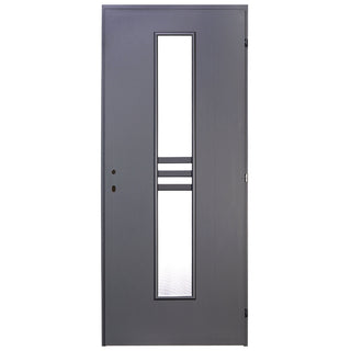 Indvendig hulkernedør med glas, R80, venstrehængt, Gol II, 202×76×4 cm med karm