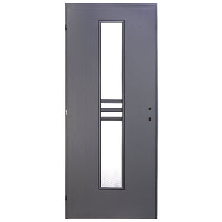 Indvendig hulkernedør med glas, R80, højrehængt, Gol II, 202×86×4 cm med karm
